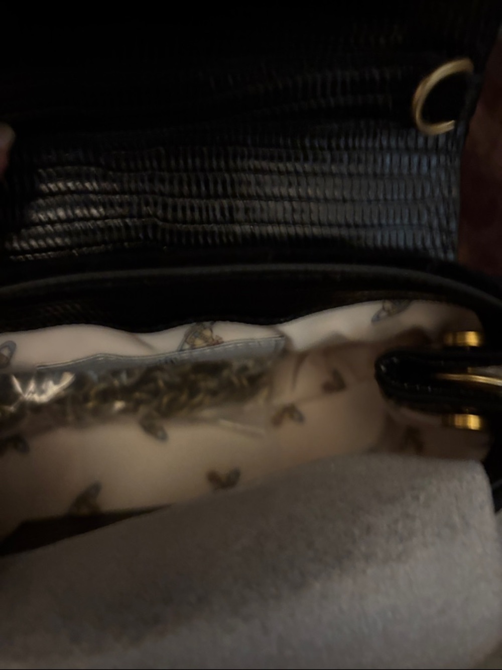 Vivienne Westwood velvet small Hazel bag - Picture 8 of 11